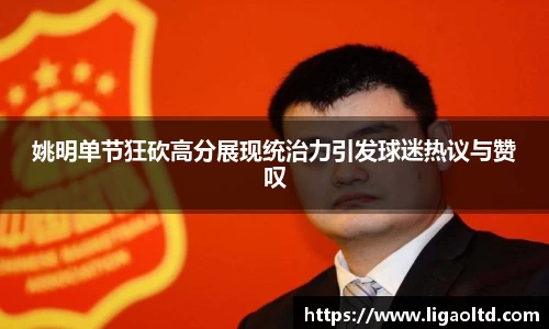 姚明单节狂砍高分展现统治力引发球迷热议与赞叹